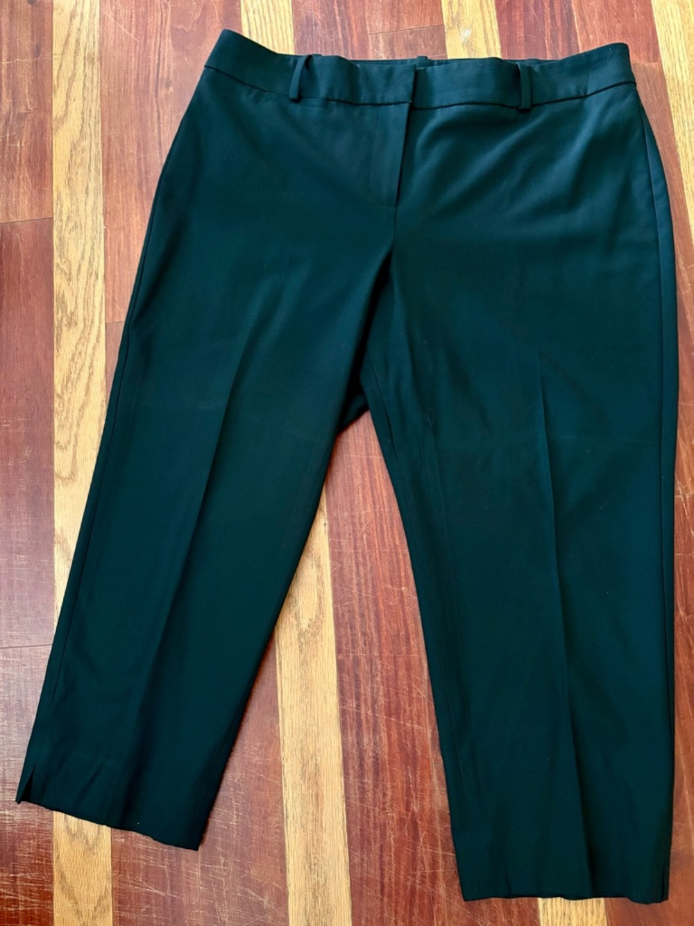 Talbots Curvy Women’s Black Dress Trousers Pants Cropped 14P - Picture 2 of 4